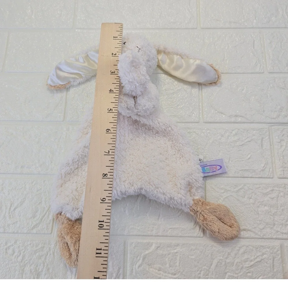 Mary Meyer Putty Bunny Lovey Security Blanket Unisex Cream Tan Sherpa Plush 11